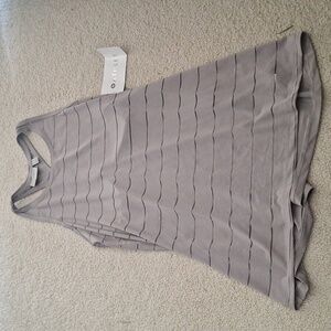 Athleta NWT Stripe Mesh High Neck Chi Tank